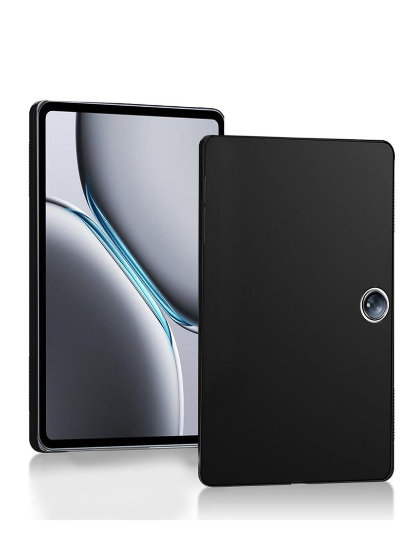 Case for Oneplus Pad 2,Shockproof Anti Scratch Ultra Slim Soft TPU Silicone Touch Lightweight Protective Back Cover Soft Flexible Bumper Hybrid Case,Black - Image 1