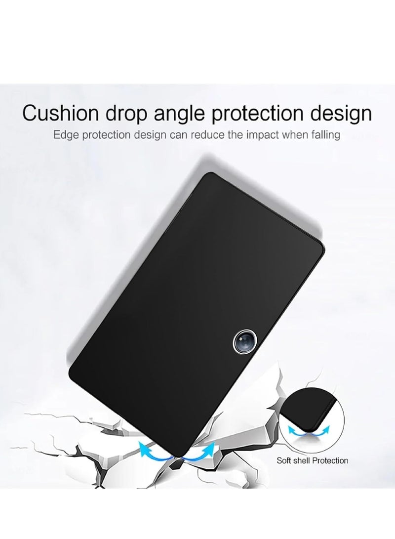 Case for Oneplus Pad 2,Shockproof Anti Scratch Ultra Slim Soft TPU Silicone Touch Lightweight Protective Back Cover Soft Flexible Bumper Hybrid Case,Black - Image 2