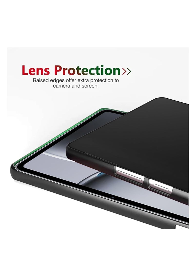 Case for Oneplus Pad 2,Shockproof Anti Scratch Ultra Slim Soft TPU Silicone Touch Lightweight Protective Back Cover Soft Flexible Bumper Hybrid Case,Black - Image 5