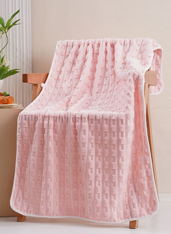 Hanayo 2 Pcs Bath Towel Set Soft Bath Towels for Men & Women Fast Absorbent Face Bath Towel Set for Bathroom  Hotels Spa(Pink) - Image 4