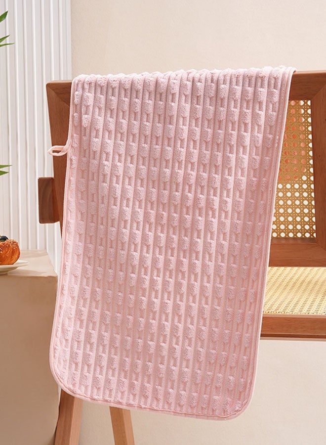 Hanayo 2 Pcs Bath Towel Set Soft Bath Towels for Men & Women Fast Absorbent Face Bath Towel Set for Bathroom  Hotels Spa(Pink) - Image 3