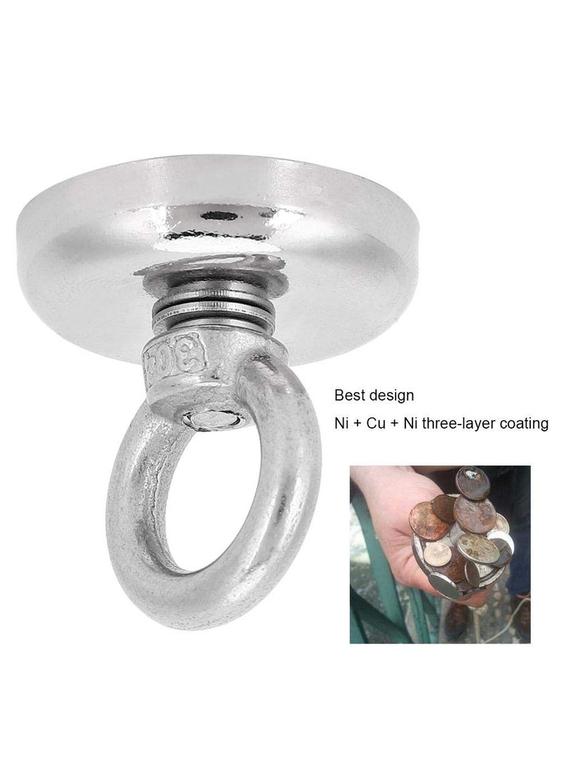 Walfront Walfront 1PC Magnetic Hook Magnet Hook 55lbs25KG Lifting Fishing Design Magnet Power Tool Accessory N35 3Layer Coating for Office Homes Hanging Fixing Use  - Image 4