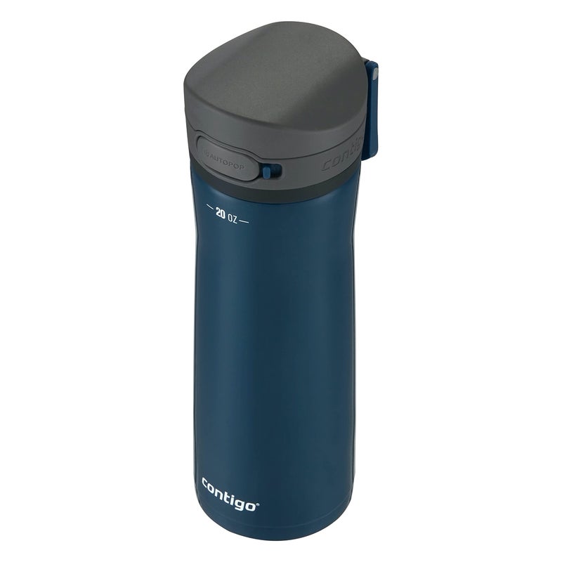 Contigo Jackson Chill 2.0, Vacuum-Insulated Stainless Steel Water Bottle with Secure Lid, Leak-Proof Travel Friendly, 20oz Capacity, Blueberry Color, Keeps Drinks Cold for 12 Hours - Image 2