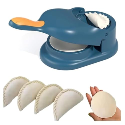 MBKOH 2 in 1 Dumpling Maker Ghughra Momos Maker Machine, Skin Press Mould for Gujiya Ghughra Mould Machine, Kitchen Dumpling Making Tool with Dumpling Puri Maker(Design 1) - Image 1