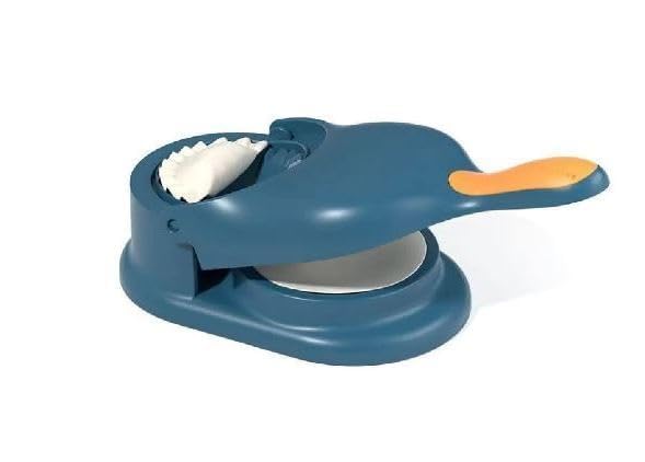 MBKOH 2 in 1 Dumpling Maker Ghughra Momos Maker Machine, Skin Press Mould for Gujiya Ghughra Mould Machine, Kitchen Dumpling Making Tool with Dumpling Puri Maker(Design 1) - Image 3