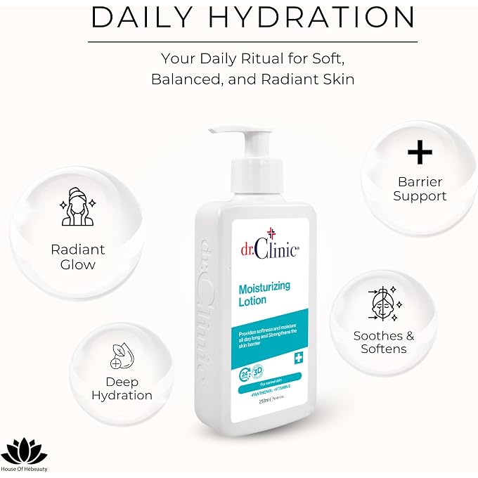 dr.Clinic | Prebiotic Moisturizing Lotion for Normal Skin | Lightweight Hydrating Daily Face Lotion with Prebiotics & Nourishing Actives | 200ml - Image 2