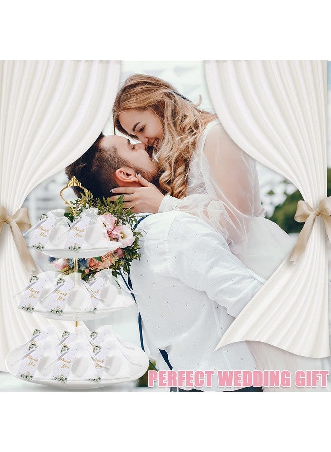 Demissle 60 Sets Scented Heart Soap Favors for Guests Baby Shower Favors Soaps Thank You Gifts Soap with Thank You Tags Drawstring Organza Bag Guests Wedding Party Bridal Shower Gift Favors (White) - Image 3