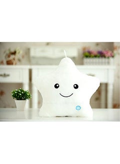 EZ Life EZ Life Smiling Star Illuminating 7 Color LED Light Plush and Soft Toy and Pillow - White, Standard - Gifts for Kids, Creative Glowing LED Night, Home, Room Décor  - Image 2
