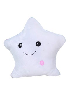 EZ Life EZ Life Smiling Star Illuminating 7 Color LED Light Plush and Soft Toy and Pillow - White, Standard - Gifts for Kids, Creative Glowing LED Night, Home, Room Décor  - Image 1