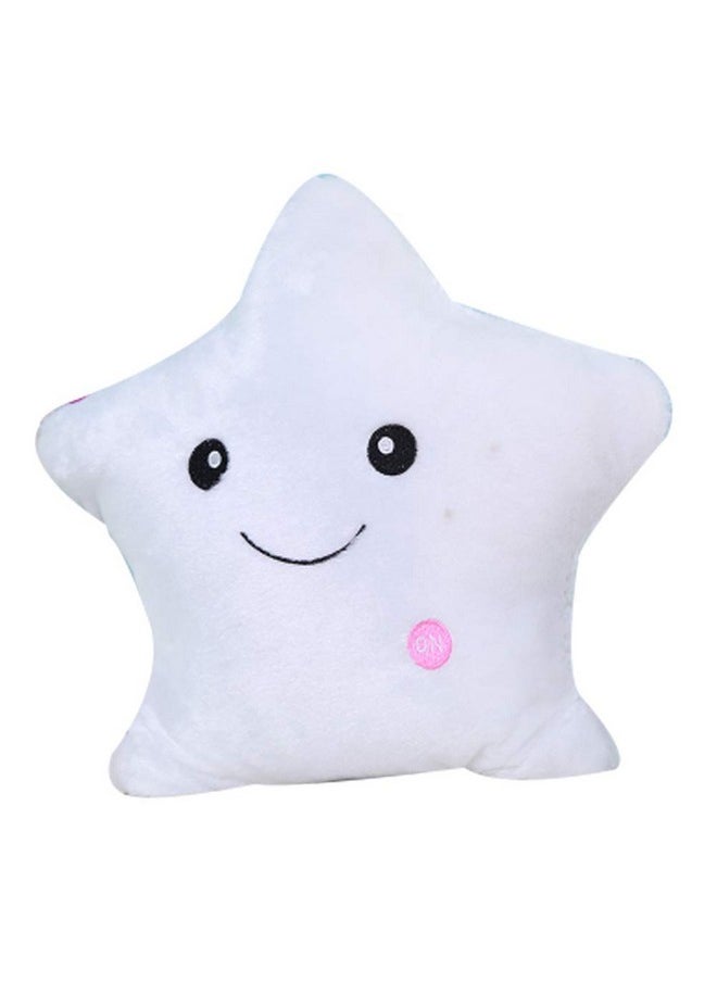 EZ Life EZ Life Smiling Star Illuminating 7 Color LED Light Plush and Soft Toy and Pillow - White, Standard - Gifts for Kids, Creative Glowing LED Night, Home, Room Décor  - Image 1