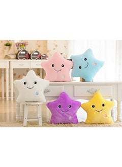 EZ Life EZ Life Smiling Star Illuminating 7 Color LED Light Plush and Soft Toy and Pillow - White, Standard - Gifts for Kids, Creative Glowing LED Night, Home, Room Décor  - Image 5