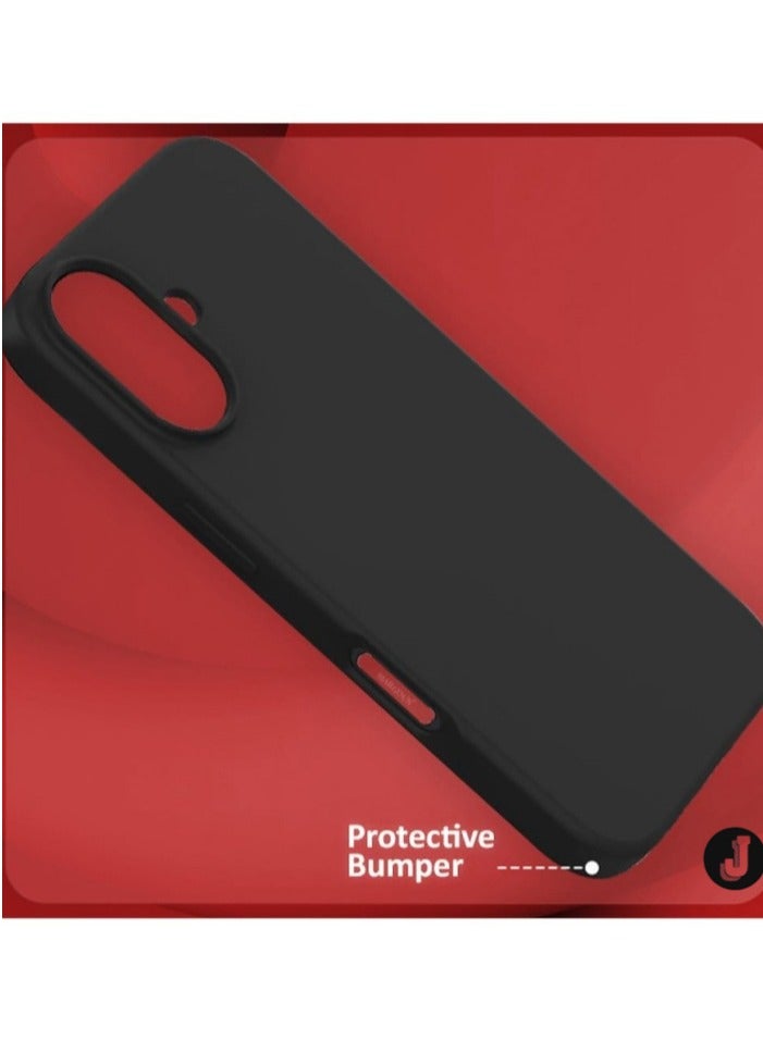 JAJEEK "Ultra-Slim Liquid Silicone Case for iPhone 16 Plus - Soft Microfiber Lining & Enhanced Drop Protection" - Image 3