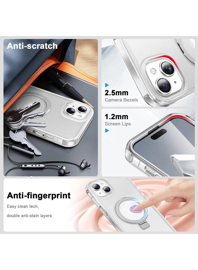 اس-توب جراب لهاتف iPhone 13 Frost Skin Feel MagSafe Holder 360 جراب كامل للجسم - Image 5