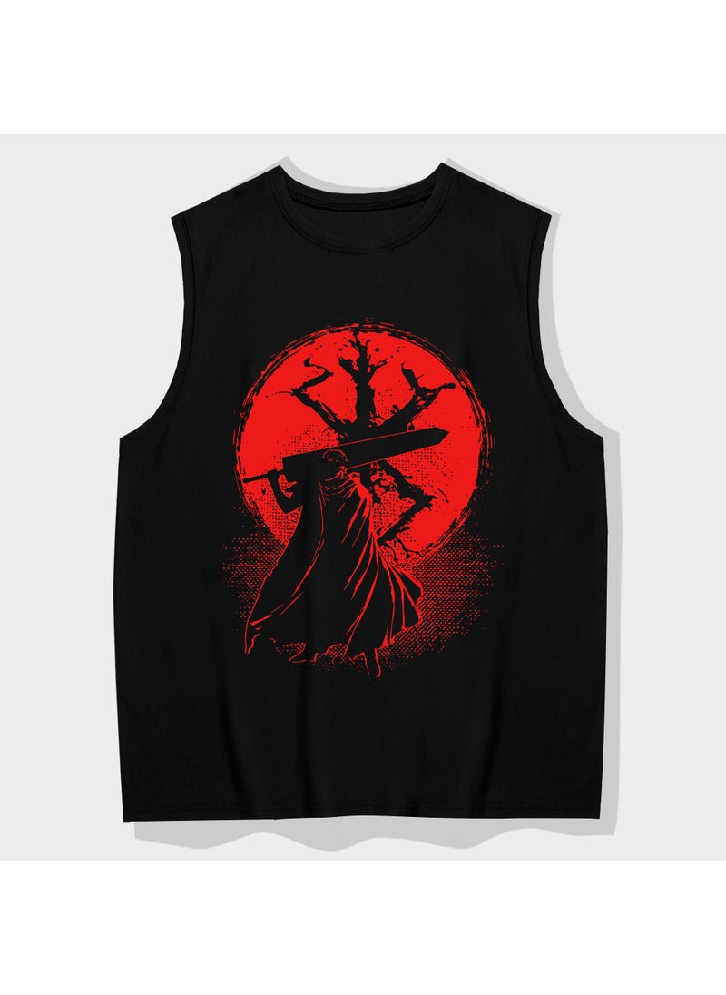 Generic - Berserk Anime Print 2024 Cotton Tank Top Tee White - Image 1