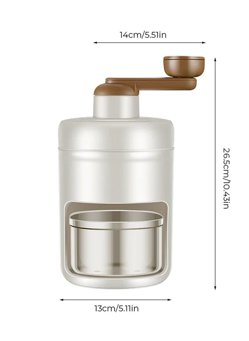 SYOSI - Shaved Ice Machine,Portable Ice Crusher Snow Cone Machine with Ice Cube Tray,Manual Ice Crusher Machine for Home,BPA Free Ice Shaver, Snow Cone Machine - Image 1