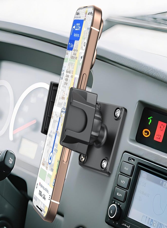 MAGJIEYX Car Phone Holder for Truck/Wall/Boat，Drill-Base Mount for Van/Dashboard Durable Stand Compatible with 4.7"-6.9" iPhone/HTC/LG/Nexus/Samsung/Huawei,Other Smartphones - Image 1