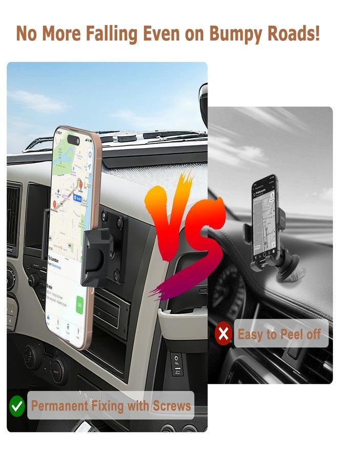 MAGJIEYX Car Phone Holder for Truck/Wall/Boat，Drill-Base Mount for Van/Dashboard Durable Stand Compatible with 4.7"-6.9" iPhone/HTC/LG/Nexus/Samsung/Huawei,Other Smartphones - Image 2