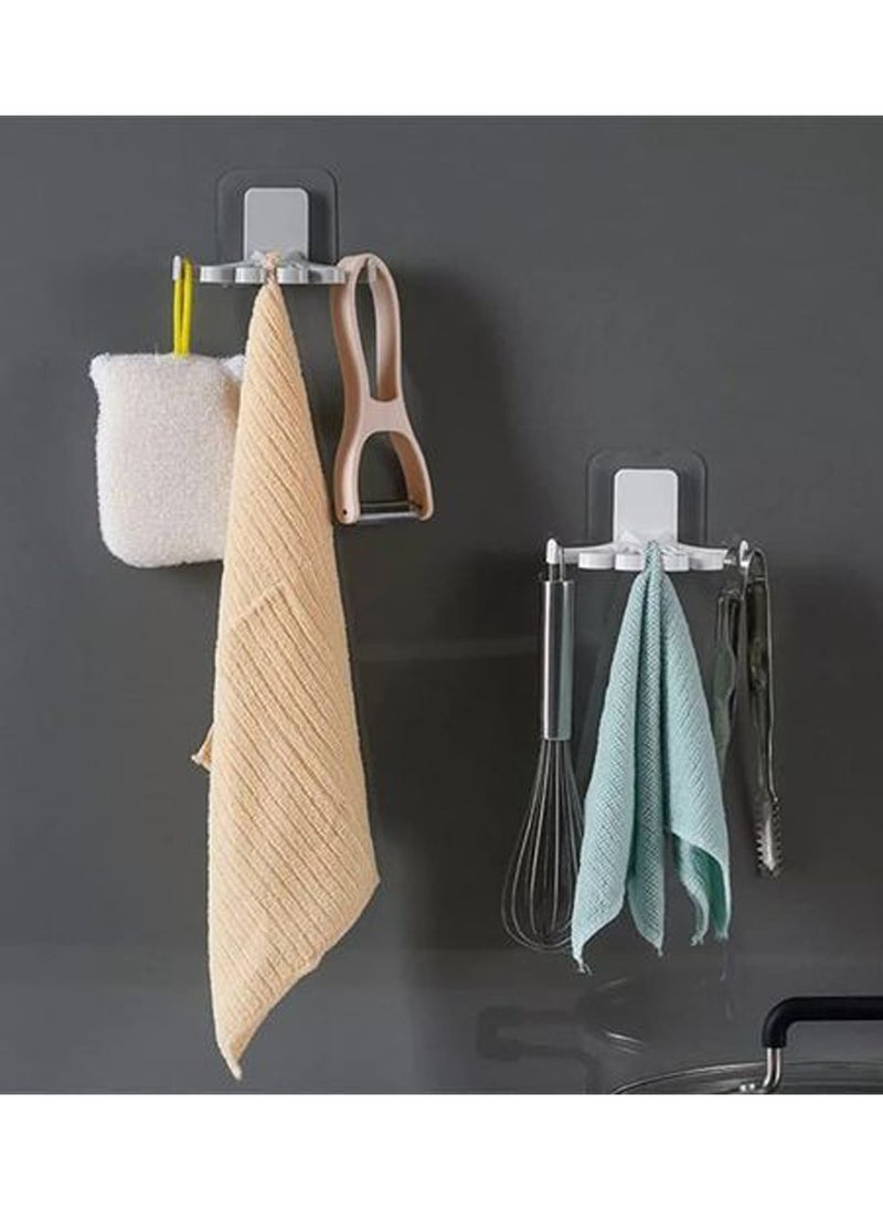 Kitchen Towel And Stuff Holder 5 Hanger - 2 Pcs  - Image 1