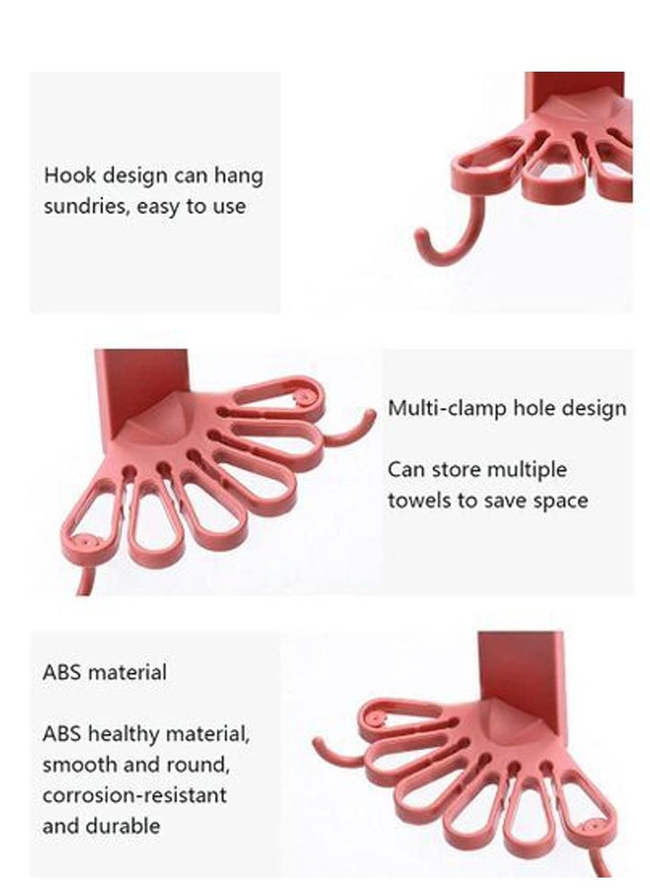 Kitchen Towel And Stuff Holder 5 Hanger - 2 Pcs  - Image 5