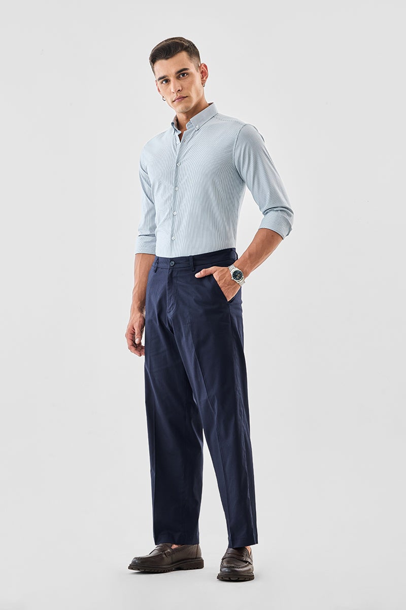 SNITCH Regular Fit Textured Trousers - Image 2