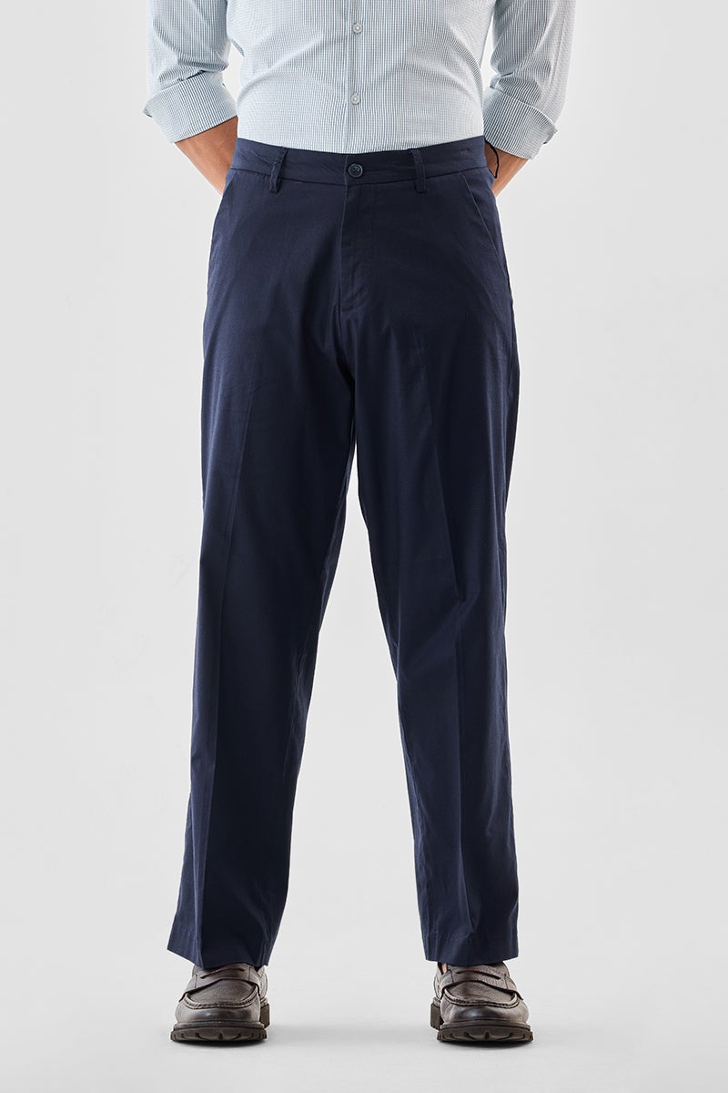 SNITCH Regular Fit Textured Trousers - Image 1