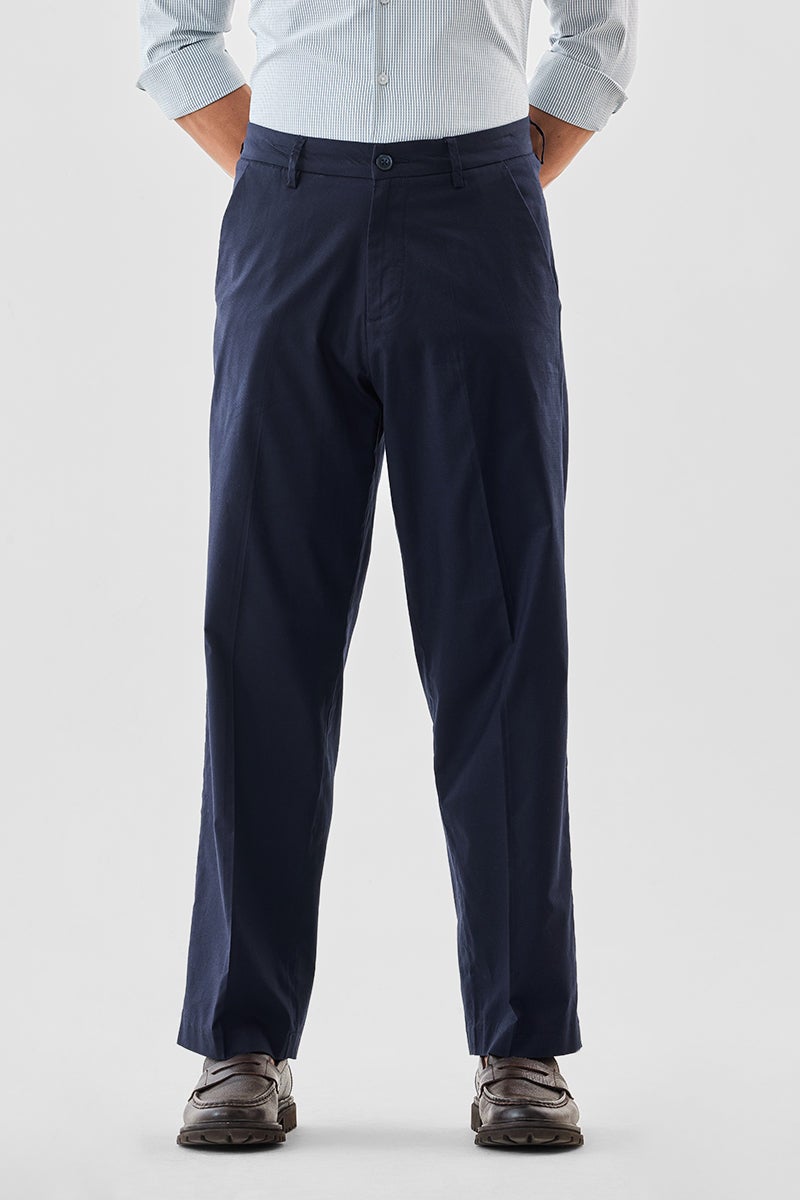 SNITCH Regular Fit Textured Trousers - Image 3