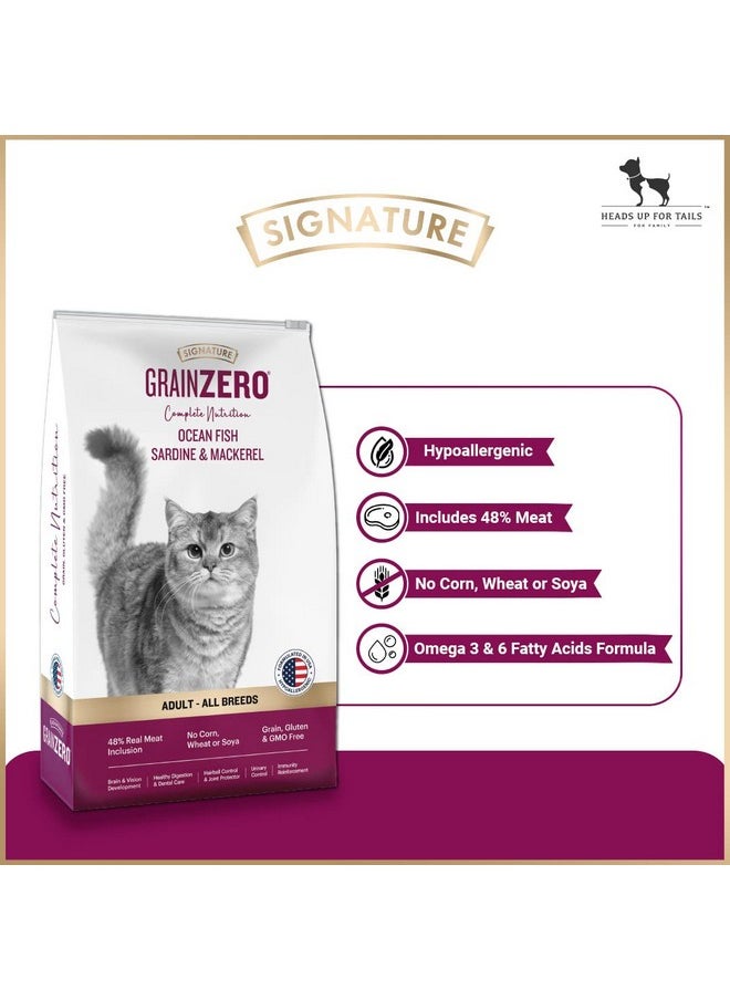  جرين زيرو طعام القطط الجافة Grain Zero Signature Adult - تركيبة لجميع السلالات - 3 كجم  - Image 2