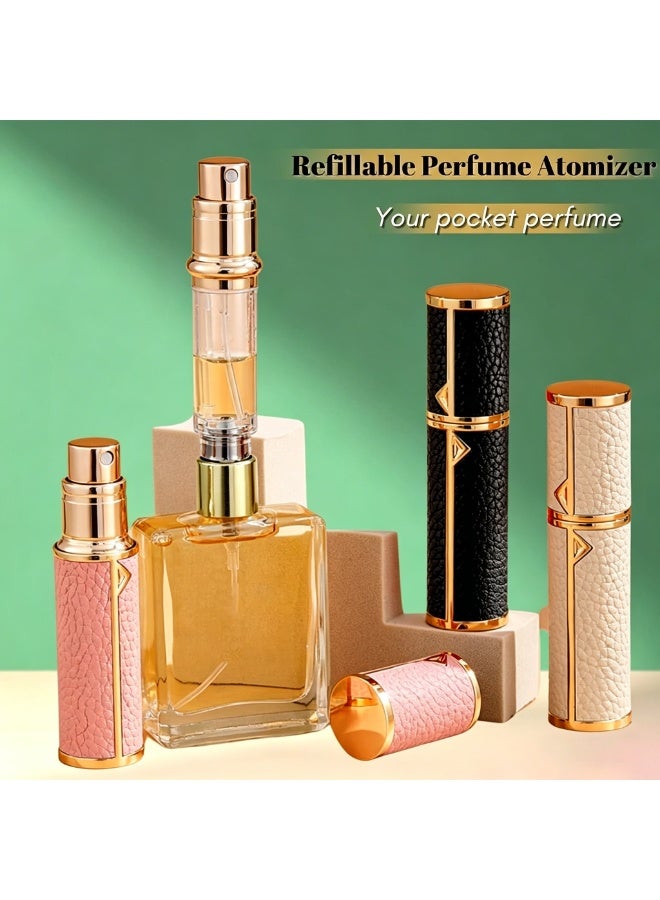 بخاخ عطر ذاتي التعبئة من الأسفل سعة 5 مل | زجاجة رذاذ قابلة لإعادة التعبئة للسفر، زجاجة رذاذ صغيرة قابلة لإعادة التعبئة للسفر للنساء والرجال، مناسبة للسفر والخروج - Image 5