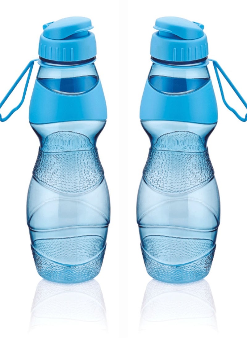 كلوكس طقم زمزمية بلاستيك 2 قطعة أزرق للمدرسة أو أثناء ممارسة الرياضة - Image 1