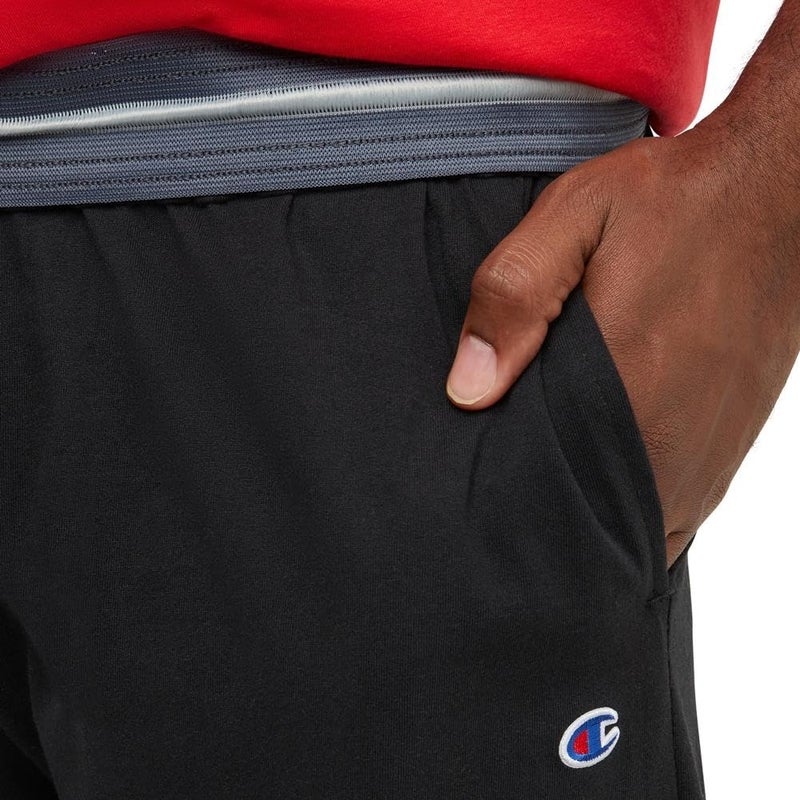 Champion Men's Everyday Open Hem Cotton Pants, 32.5" Inseam, Cotton Knit Pants Left Hip "C" Logo, Open Hem Jersey Pants - Image 4