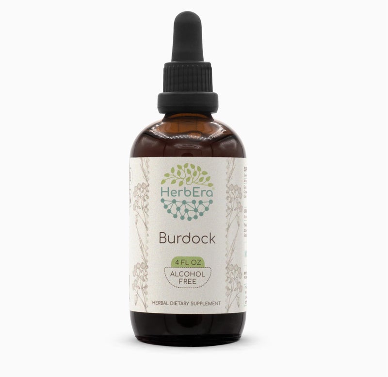 Burdock B120 AlcoholFree Herbal Extract Tincture Burdock Arctium Lappa Dried Root 4 fl oz