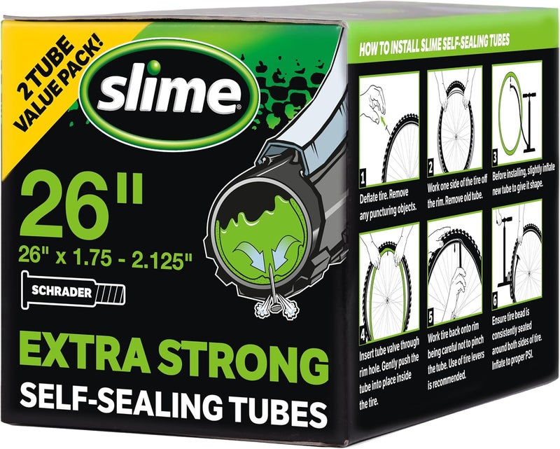 Slime Extra Stong Self-Sealing Tube 26" x 1.75-2.125" Schrader - Image 1