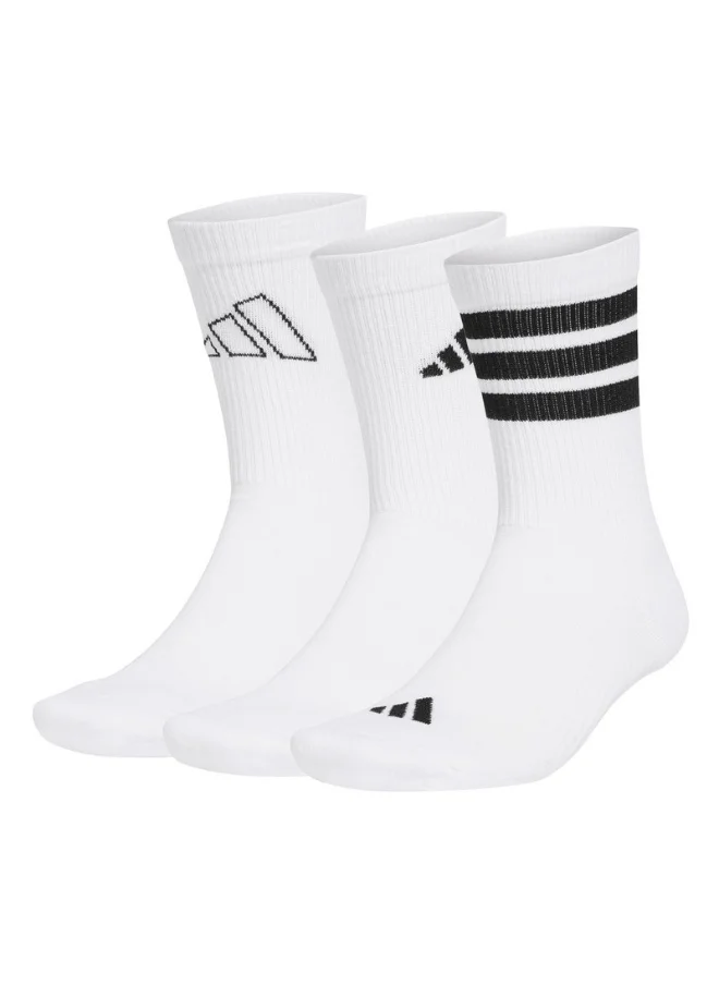 اديداس اوريجينالز adidas LOGO PACK 3PP White Training SOCKS for Unisex - KXL