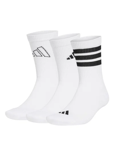 adidas Adidas Logo Pack 3Pp White Training Socks For Unisex 10K - 11.5K