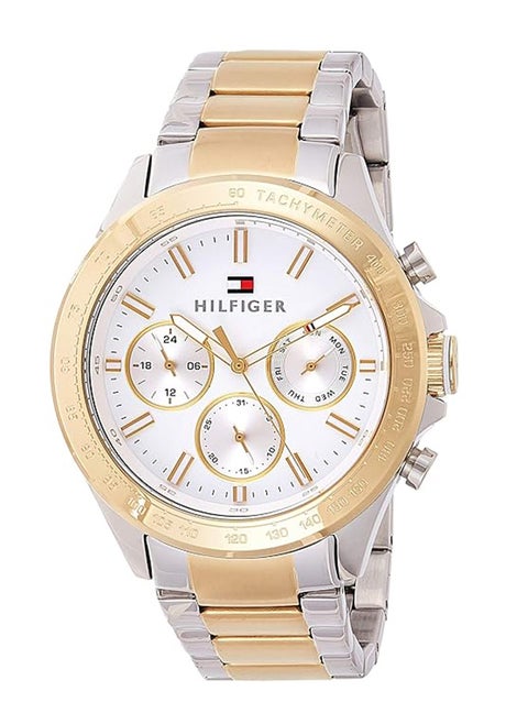 TOMMY HILFIGER ROUND ANALOG MEN'S WHITE CASE WATCH - 1791226