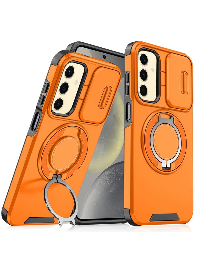 S-TOP Case For Samsung Galaxy S24+ 5G Sliding Camshield Ring Holder Phone Case - Image 1