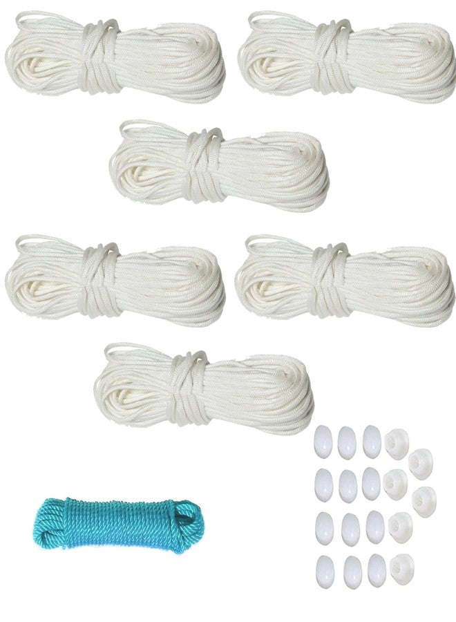 RED WIND UV Stabilized Nylon Ropes, Cones and Side Caps Kit for Ceiling Clothes Hanger with A Cloth Hanging Rope RWDDC7 - Image 1
