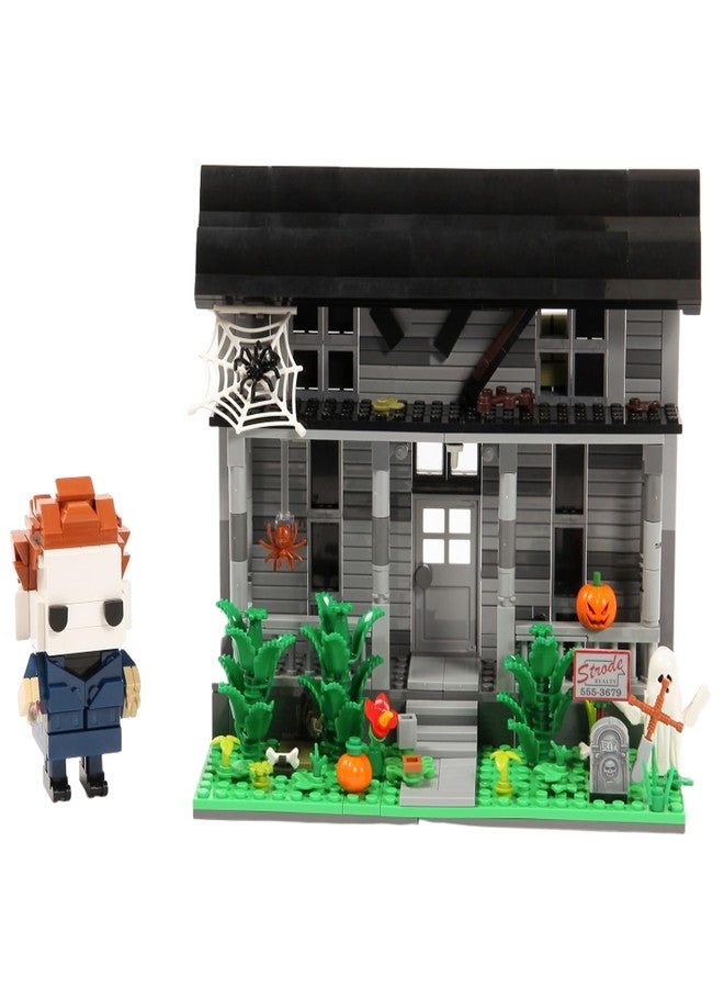Spaciolo Halloween Movie Building Set - Horror House & Figure, Toy Building Blocks Compatible with Lego, Collectible for Horror Fans & Adults, Creative DIY Display Toy - Image 1