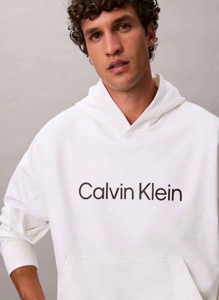 CALVIN KLEIN Logo Pullover Hoodie
