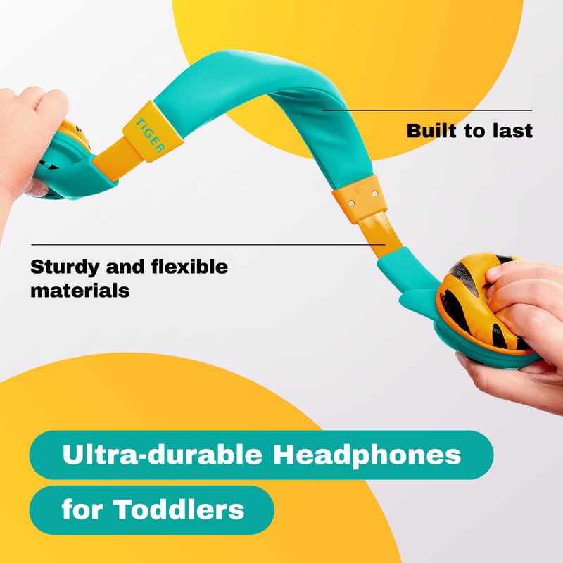 Kidrox Wired Toddler Headphones for 1-7 Years Old â€” 85dB Volume Limited Baby Headphones for Plane and Car Travel â€” Children Headset for Airplane, iPad and Tablet, Kids Headphone with Cord for Children - Image 2