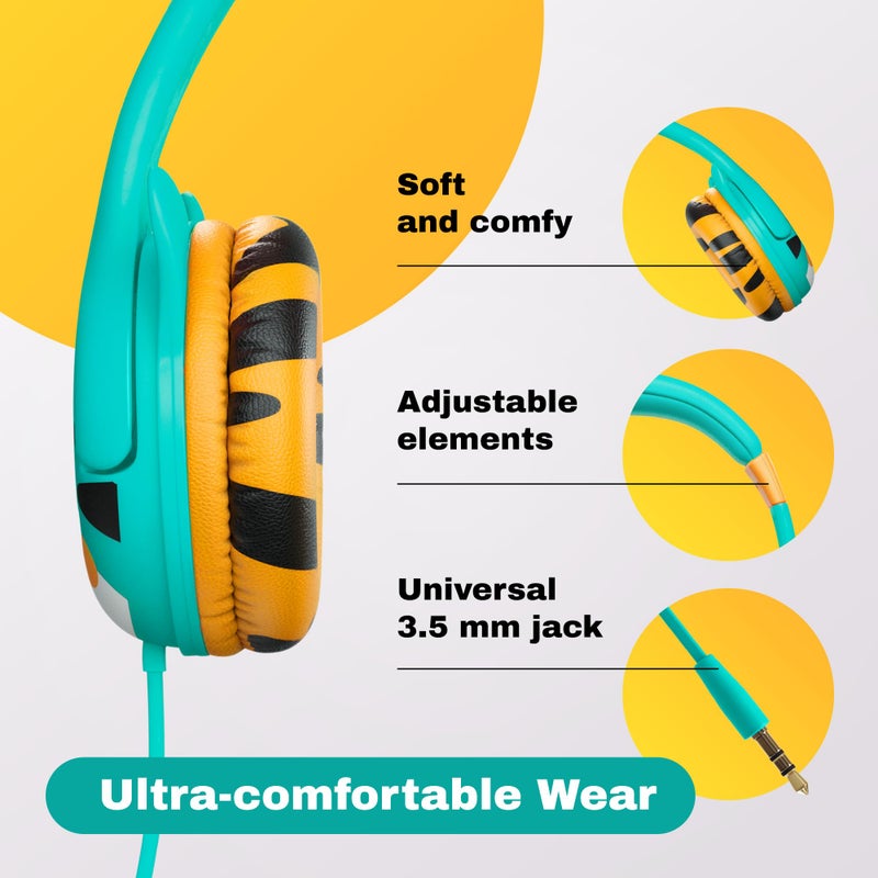 Kidrox Wired Toddler Headphones for 1-7 Years Old â€” 85dB Volume Limited Baby Headphones for Plane and Car Travel â€” Children Headset for Airplane, iPad and Tablet, Kids Headphone with Cord for Children - Image 4