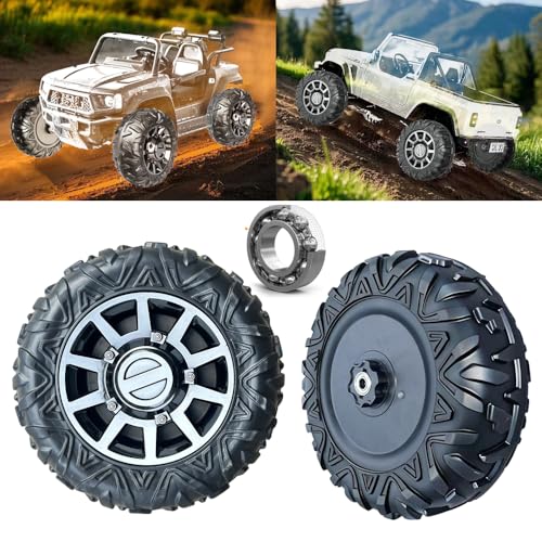 JRRXM 2Pack 33CM13 EVA Solid Compound Tire for Power Wheels Ride on Car Alligator Tires Wheels Upgrade12CM047in Aperture FrontRear Wheel for CarSUVUTVATVMotorcycle Replacement Parts - Image 1