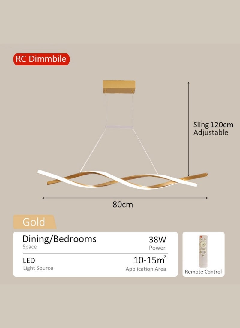 Trending Lights Adjustable Three-Color Temperature  With infrared remote control  decoration lights Modern minimalist style   Chandeliers led lights Applicable to Living room, bedroom， Dining room - Image 4