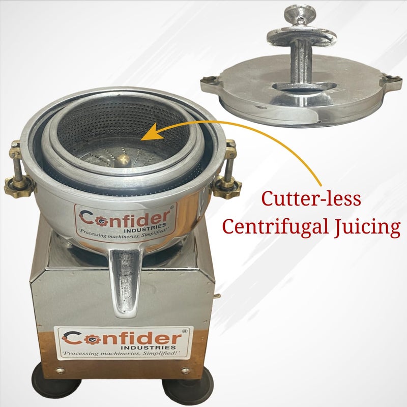 Confider INDUSTRIES Confider Industries Electric Juicer Machine for Fruits and vegitables Electric Start Centrifugal Tabletop Doemstic and Commercial Purpose Metal Steel Body Higher Power Energy Saving  - Image 3