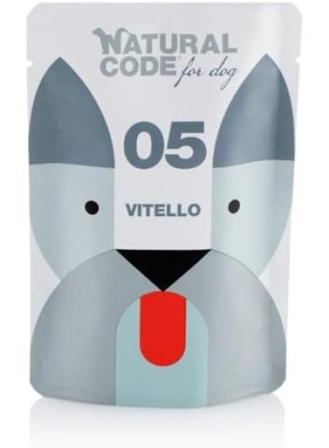 Natural Code 05 Veal Soft Jelly Wet Dog Food - 100G