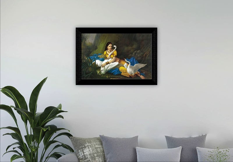SAF Modern Art 'Ganesha UV Textured Framed Painting 28 cms X 35.5 cms SANFK152(Multicolor,Abstract;Religious;Figures;Floral) - Image 2