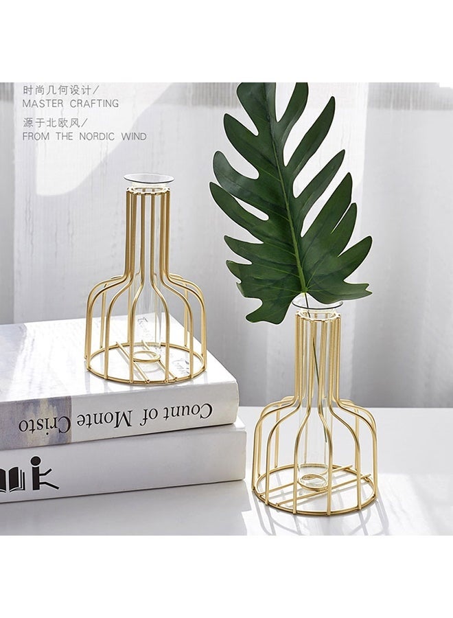 Bukela Flower Vase Gold 10x15.5cm - Image 1