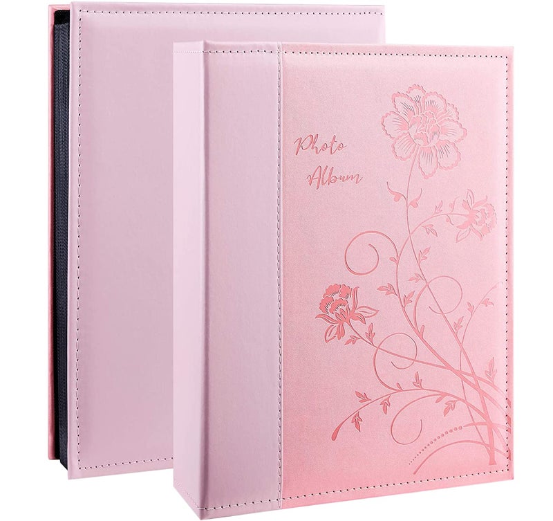 Artmag Photo Album 4x6 300 Photos Extra Large Capacity Leather Cover Wedding Family Photo Albums Holds 300 Horizontal 4x6 PhotosPink