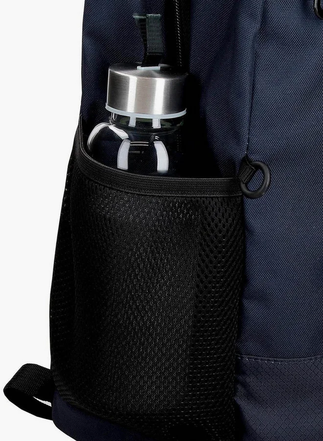 Reebok  Logo Print School Backpack with Adjustable Straps and Zip Closure - 38x19x43 cm  | Best Price UAE