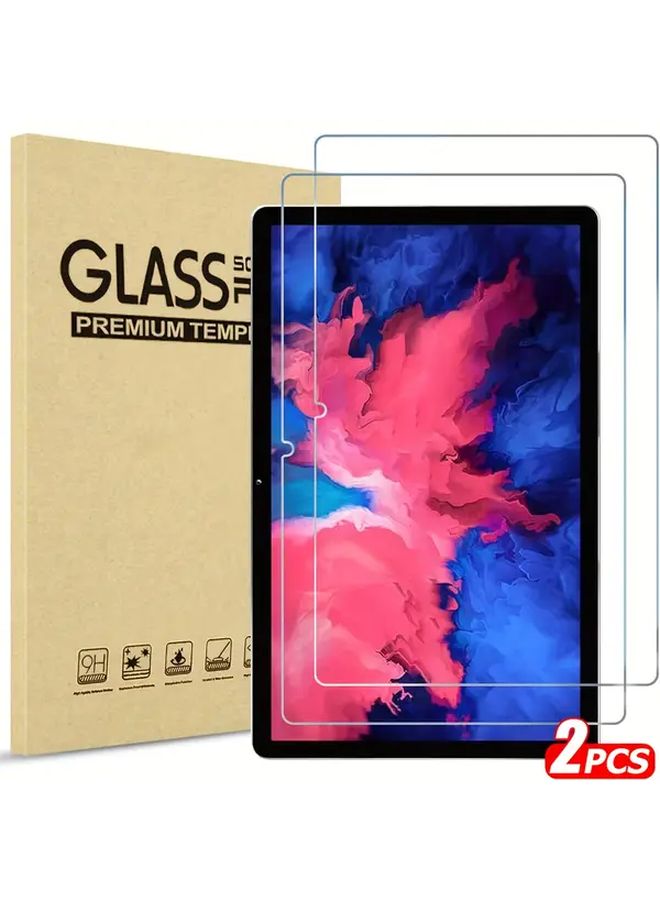 Tempered Glass Screen Protector For Tab P11 Tablet Scratch Resistant Pink Swirl Design - Image 1